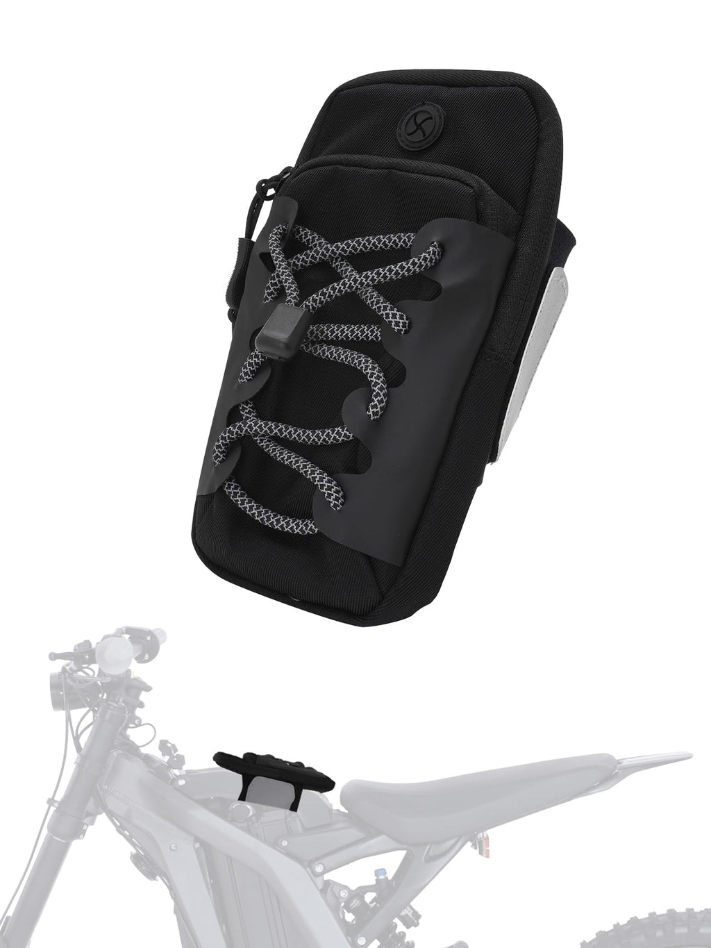 JFG RACING Frame Battery Bag for E Dirt Bike,Motorcycle Front Cover Storage for Electric Dirtbike Tutti Soleil 01/Surron Light Ultra Hyper Bee/E Ride Pro S SS SR/Talaria MX3 MX4 MX5 Ebike Accessories