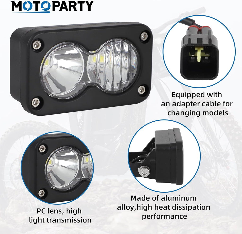 moto party headlight.