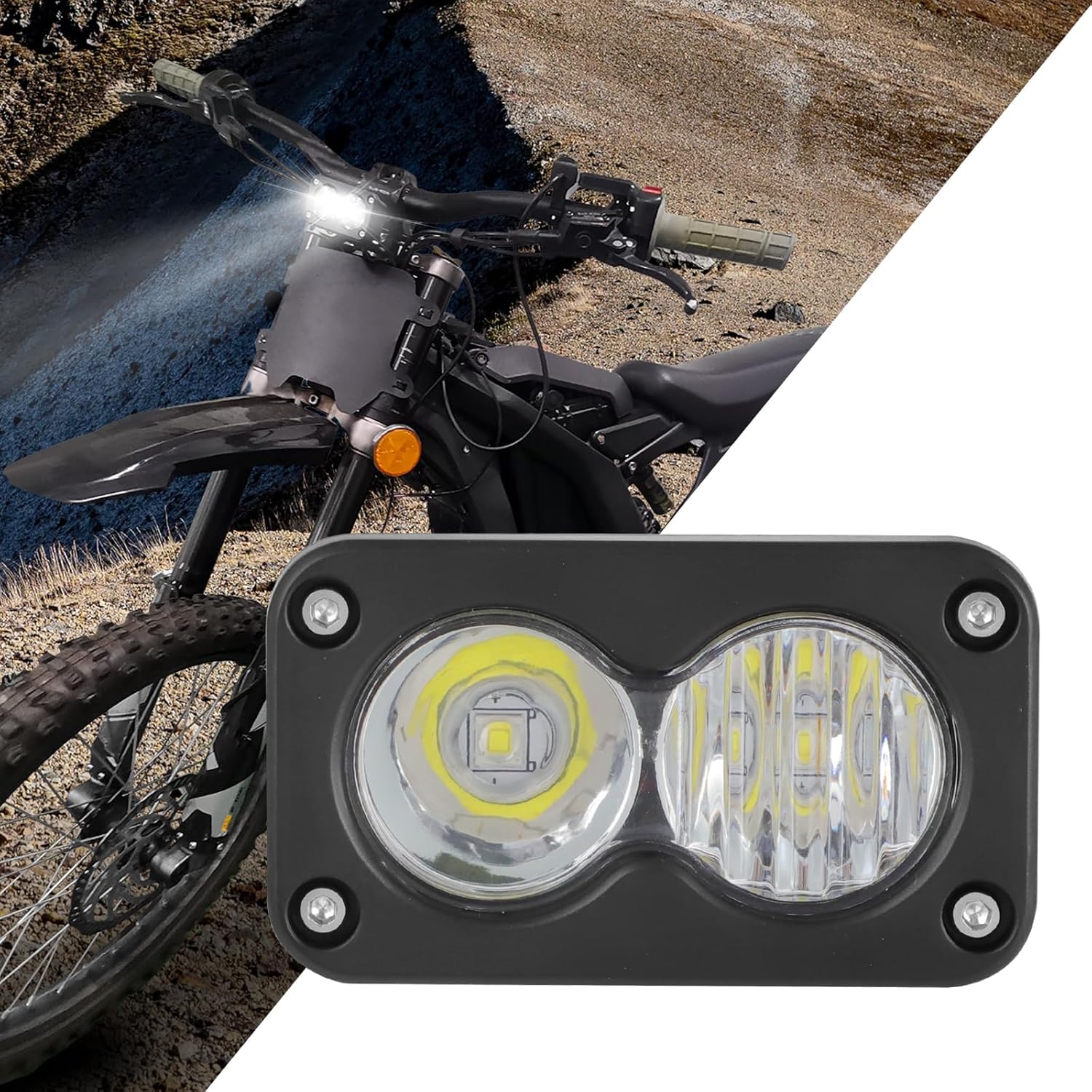 moto party headlight.