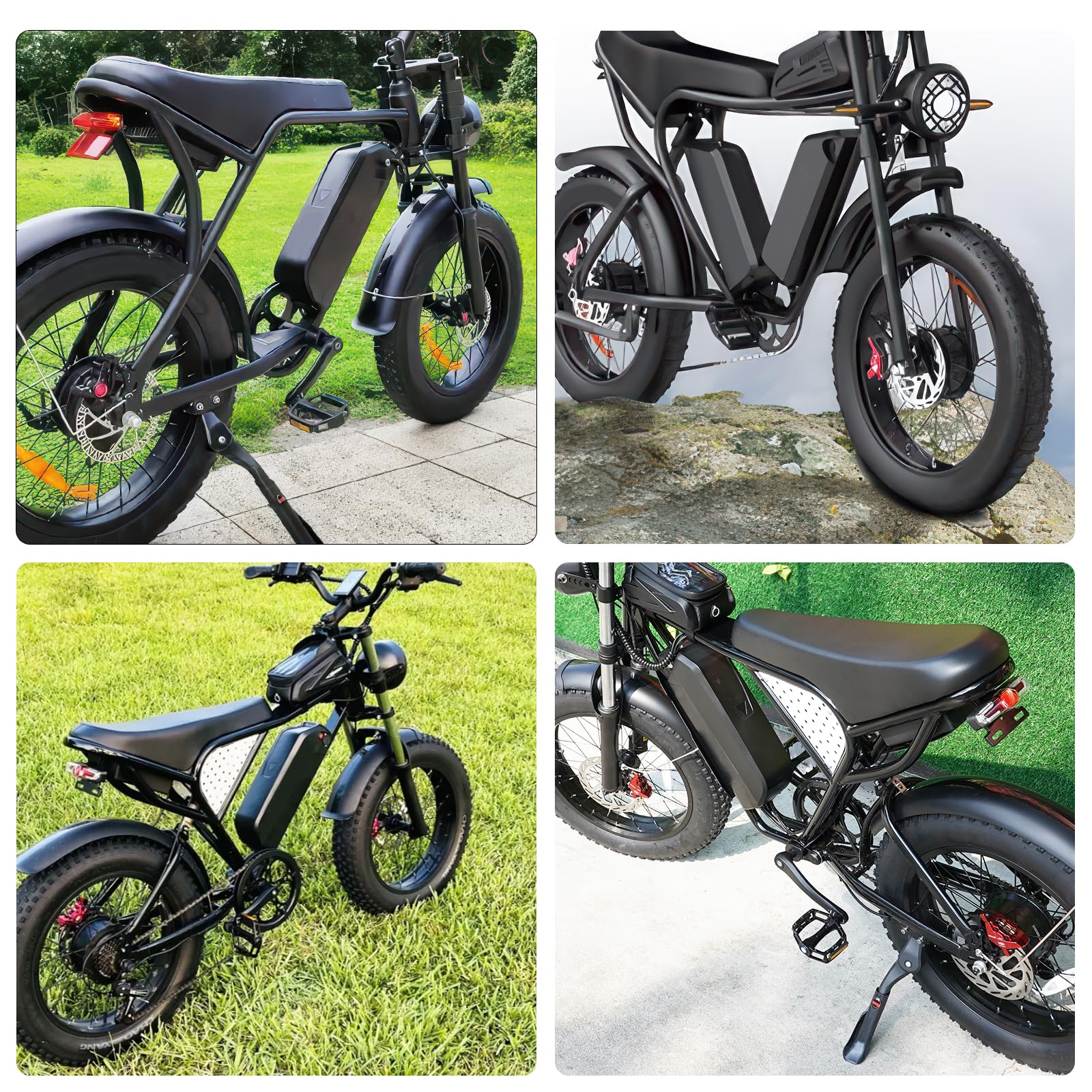 Upgraded Passenger Foot Pegs for Ridstar Q20/ Q20 PRO/ H20 PRO/ H26 PRO, Foldable Non-Slip Passenger Footrest Pegs With Mount Bracket, Rearsets Foot Rest