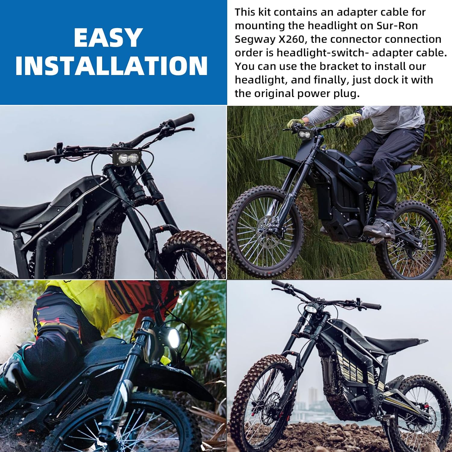 moto party headlight.